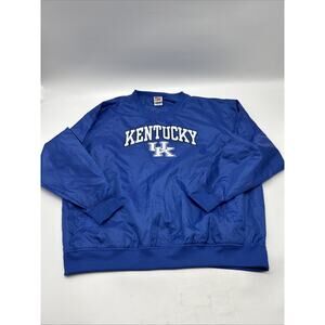 Vintage Y2K Kentucky Wildcats Windbreaker Jacket Size Men’s XL Pullover BLUE
